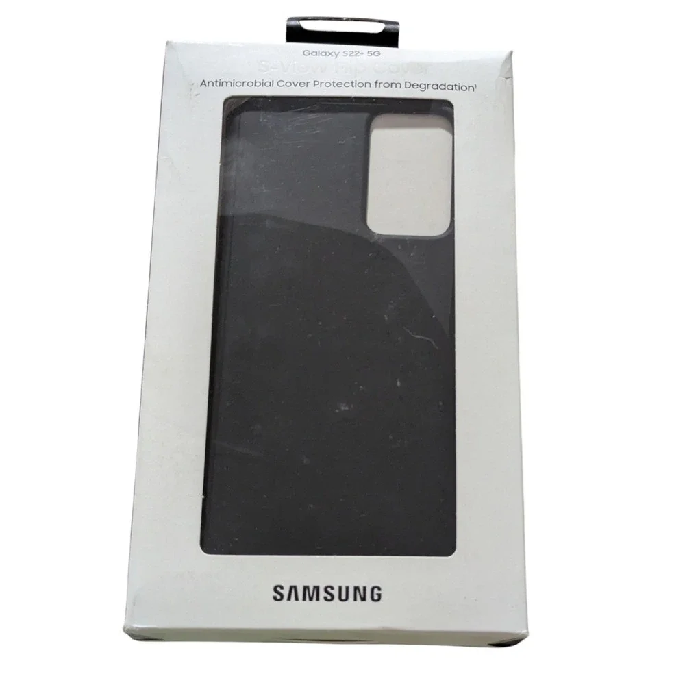 B3. Samsung S-View Flip Cover Case for Galaxy S22+ 5G - in Black